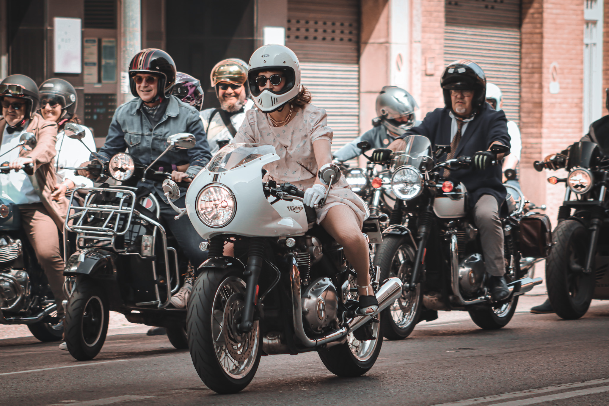 DGR riders in formation